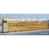 Power Coating Trackless Auto Electric Folding Gate For Exterior Stadium