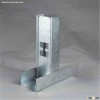 Galvanized steel drywall partition studs and tracks for drywall partition