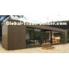 Wood / Steel Door Panel, PVC / Aluminum Window module Prefab Container Villas