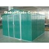 Green / White / Cream Movable 10x10 DIY Metal Shed For Workshop , Powder Coated Frame