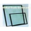 Flat Decorative Tempered Glass Panels For Architectural Windows 12mm Thickness