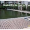 Solid High Strength Wood Plastic Composite Deck Floor / Outdoor Timber Decking Tiles