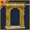 Exterior Large Stone Door Surrounds With Statue , Pure Handmade Carving