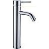 Straight Tall Chrome Basin Single Lever Tap Faucets , Floor Mounted Mixer Tap