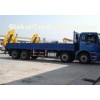 Durable Fast Hydraulic Truck Mounted Crane For Transporting Materials , 11meters Lifting Height