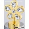 Flower Metal Curtain Rod Finial Flower with Crystal