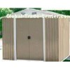 Easy Build Mini Apex Metal Shed With Double Doors / Zinc Steel Color Board Frame