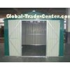 10x10 ft Large Apex DIY Metal Shed With Double Swing Doors For Garden Tools Storage / Garage
