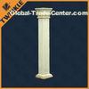 Yellow Natural Stone Column , Square decorative columns for homes