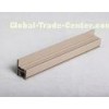 Beige Sliding UPVC Window Profiles Glossy Surface , US Style