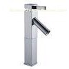 Square Ceramic Valve Chrome Metered Basin Tap Faucets , Bath Sink Faucets Single Handle