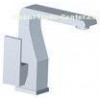 Deck Mounted Widespread Bathroom Basin Tap Faucets Ceramic , One Hole Mixer Taps