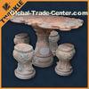 Contemporary Marble Garden Ornaments / Rectangular Red Marble Table