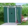 Color Board Metal Pent Shed , Waterproof Flat Roof Garden Shed For Tool 4X6 '
