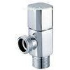 Square Brass Chrome-Plated Angle Valves With Slow-Open Switch
