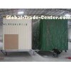 Mobile Prefab Container Villas Wood / Steel Door Panel Double/Single Glazing 2in1