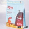 Food Packaging Bag With Zipper And Block Bottom