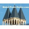 green Roman stone coated metal roof tile For Building materials , heat resistance