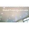Decorative beveled Strip Suspended Metal Ceiling S shaped , 150mm * 3450mm