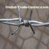 2 Strands 4 Point Galvanized Barbed Wire Fence ,  Steel Wire Fabric