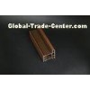 Brown PVC Profiles Laminated Frame Film 4 Chambers For Doors Frames