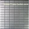 Brushed Metal Mosaic Tiles For Backsplash, Kitchen Stainless Steel Tiles