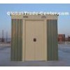 4' x 8' ft Metal Pent Shed , Sunor Garden Tools Storage Sheds With Powder Coated Frame