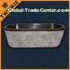 Custom Marble Natural Stone Tub With Hand Carved Modern Colored