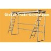 Custom Q235 , Q345 Frame Scaffolding For Construction Electric Galv Walk Through Double Ladder