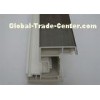 OEM 3 chambers Extruded Plastic Profiles PVC Door Frame ISO9001