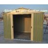 Easy Build Silver Garden Apex Metal Shed / Garage Shed With 4 Windows 10ft x 10ft