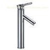 Single Level Vanity Tall Basin Tap Faucets , Metered Clavate Basin Mixer Tap