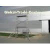 Cold Formed Climbing Scaffolding / Ring lock aluminium mobile scaffold tower