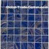 Dark Blue Square Glass Mosaic Tiles For Nterior & Exterior Wall Decoration