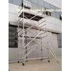 Aluminium Safe Stairway Scaffolding / 6M scaffold stair tower with Adjustable leg EN1004 2004