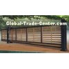 Wooden Automatic Sliding Gates , Residential Trackless Cantilever Gate
