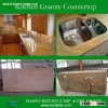 Giallo Ornamental Kitchen Granite Veneer Countertop