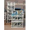 Red Painted Double Cage Building Site Hoist Equipment 1600kg , Building Materials Lift