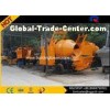 Concrete Mixer Trucks Building Machine , Electric Concrete Mixer And Pump 9MPa
