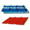 Colorful insulated metal roof panels 25-205-820 , 300mm core material thick