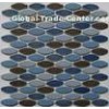 Dark Blended Porcelain Ceramic Mosaic Tiles , Square Interior Wall Tile