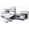 Single Handle Square Mixer Bath Taps , Waterfall Bathroom Faucet