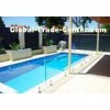 High Temperature Glass Swimming Pool Security Fence 8mm - 12mm With Polished Edge