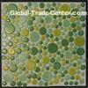 Glazed Round Porcelain Ceramic Mosaic Tiles 23x23mm For Bathroom Wall