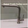 Silver Single Lever Pull Out Kitchen Faucet With Ceramic Cartridge