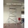 Light Weight Climbing Aluminum Scaffolding / 26ft Mobile Scaffold tower With Tig Welded System