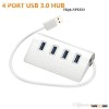 4-Port USB3.0 HUB High Quality Silve USB HUB for Computer Transmission Devices Support 2 TB