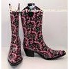 High Heel Rubber Boot With Shining Style