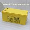 Yellow 6FM100 12v 100ah Sealed Lead Acid Battery For UPS / Lawn Lamp