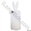 Rabbit Series Soft Solicone Cases For iPhone4&iTouch4-White